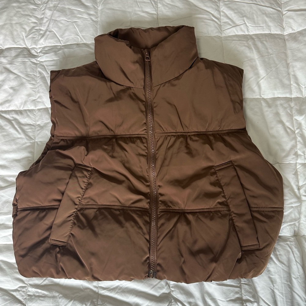 H&M Tan Puffer Vest